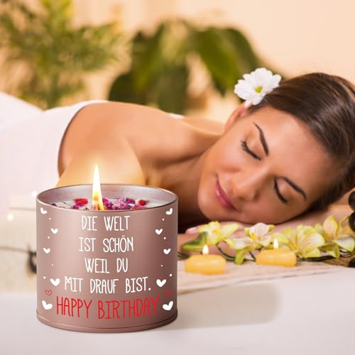 PRSTENLY Birthday Gift for Women, Metal Candle Gifts for Birthday for Wife, Girlfriend, Mum, Sister, Daughter, Best Friend
