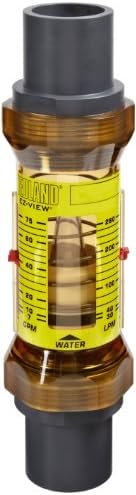 Hedland H628-616-R EZ-View Flowmeter With Sensor, Polyphenylsulfone, For Use With Water, 1.0 - 16 gpm Flow Range, 1" Socket Weld