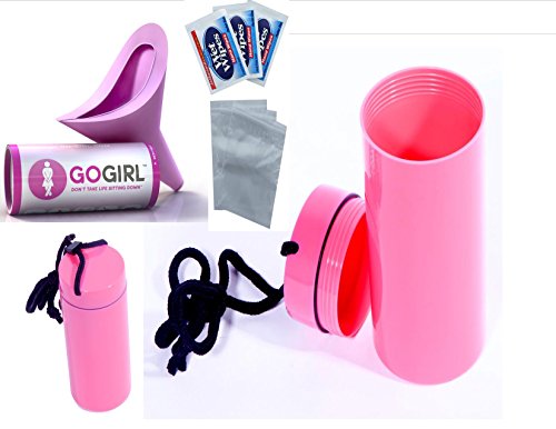Go girl large waterproof pink plastic capsule container…