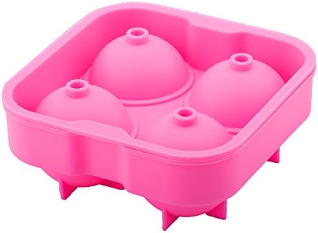 beicemania® Silicone Ice Ball Mould Ice Ball Maker Raindrop Cake Mould Neo Pink for 4.5cm Ball Ice