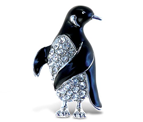 Puzzled Penguin Refrigerator Sparkling Magnets with Crystals - Ocean / Sea Life Theme - Unique Affordable Gift and Souvenir - Item #7219
