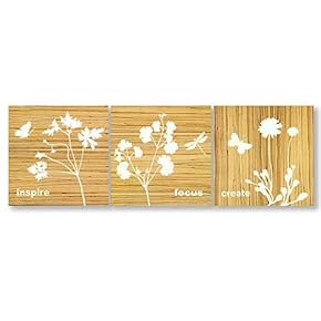 Wall26-3 Panel Canvas Wall Art- Wooden Texture Art -Giclee Painting Wall Bedroom Living Room Home Decoration - 12"x12"x3 Panels