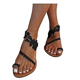 Women's Bohemian Flat Sandals Summer Casual Lace