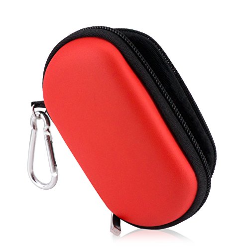 Wolven Universial Portable Waterproof Shockproof Electronic Accessories Organizer Holder/USB Flash Drive Case Bag - Red - Thumbnail 3