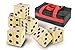 Kovot Oversize Wood Dice Set with Carry Bag - Includes (6) 3.5