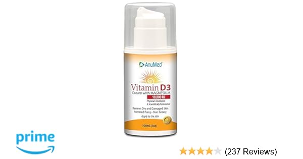 Anumed Vitamin D3 Cream With Magnesium 10 000 Iu Healthy Skin Care Face ...
