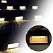 Solar Step Lights Outdoor - Amei 6 LED Solar Deck Lights, Solar Garden Lights, Solar Outdoor Lights Wall Mount, Waterproof Security Lamps for Decks Stairs Patio Pathway Fence (Warm White) (8 Pack)