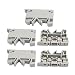 uxcell 5Pcs ASK1EN DIN Rail Mount Fuse Holder Terminal Block 500V 4mm2 Cable Gray