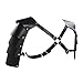 YiZYiF Men's Faux Leather Double Armor Shoulder Chest Harness Fancy Buckle Costume