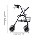 NOVA Medical Products Bariatric Rollator Walker, 400 lb Weight Capacity, Blue