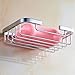ThinkTop Soap Dish for Shower Solid Brass Chrome Finished Bathroom Shower Soap Basket Toilet Soap Dishes Holder Wall Mounted