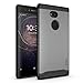 Sony Xperia XA2 Ultra Case, TUDIA Slim-Fit Heavy Duty [Merge] Extreme Protection/Rugged but Slim Dual Layer Case for Sony Xperia XA2 Ultra (Metallic Slate)