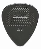 Dunlop 449P.88 Max-Grip Nylon Standard, Dark Gray, .88mm, 12/Player's Pack