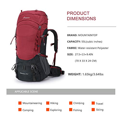 mountaintop 55l backpack