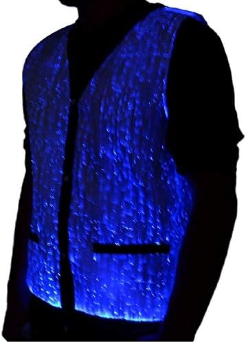 TrYptiX Men's Fiber Optic Light Up Vest