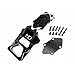 Hot Racing YEX331G01 Alum/Carbon Fiber Front Bulk-Head/Skid Plate: Axial Yeti XL