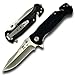 ANVIL BLADESMITHS - BULLSHARK 8CR13 - Folding Pocket Knife - Straight Blade Silver - Assisted Open