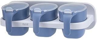 QQDL Gewürz Kartei Spice Box Gewürzglas Gewürzstreuer Haushaltsgewürze,Zur Aufbewahrung,Verwendet in Küchenschränken und Arbeitsplatten,Wasserdicht,Vermeiden Sie Milben,Versiegelte Aufbewahrungsbox