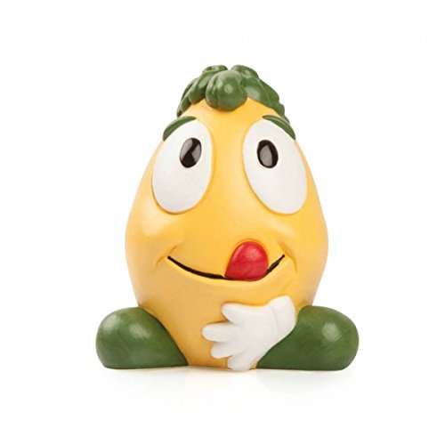 Egan Ovoticon Slurp Figure, Ceramic, Yellow, 7 x 7 x 9 cm