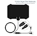 Antenna for Indoor, Amplified HD Digital TV Antenna with 120 Miles Long Range, Support 4K 1080p & All Older TV's for Indoor with Powerful HDTV