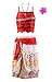 Okidokiyo Princess Moan Adventure Outfits Costume Party Dress For Girl (7-8 Years, Red)