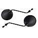 GOOFIT 2pcs Universal 8mm Black Round Plastic Rearview Mirrors for 50cc 70cc 90cc 110cc 125cc 150cc 200cc 250cc ATV Scooter Motorcycle
