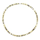 Tiger Brown Coco Bead with White Puka Shell Surfer Necklace