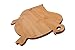 All Natural Bamboo Cutting Board Pig Bamboo Kitchen Country Decor Bar Serving Board Cheese Plate Wood Serving Board For Meat Vegetables Fruit Farmhouse 14.5 x 10 Inches