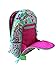 Vera Bradley Laptop Backpack (Updated Version) with Solid Color Interiors (Tutti Frutti with Pink Interiors)