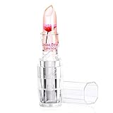 RNTOP Magic Jelly Flower Color Changing Lipstick Makeup Moisturizer Lipstick Lip Gloss (Hot Pink)