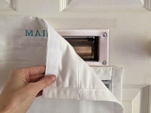 SNAIL SAKK: Mail Catcher for Mail Slots - WHITE w/ TURQUOISE