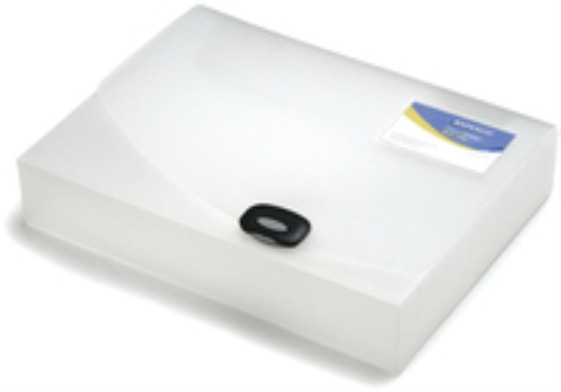 Rapesco 0711 Rigid Box File, 40 mm Spine, A4, Transparent