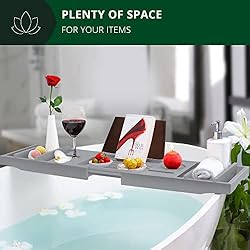 ROYAL CRAFT WOOD Luxury Bathtub Caddy Tray, 1 or 2