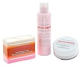 3PC PREMIUM FACE & BODY WHITENING SET W/ GLUTATHIONE, ROSEHIP, AND KOJIC ACID Whitens, Rejuvenates & Tightens Skin, Erase Fine Lines & Wrinkles, Skin Looks Younger and Healthier-