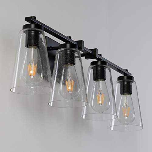 Aipsun Industrial Bathroom Vanity Light Black Vintage Bathroom Lighting