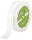 May Arts 7/8-Inch Wide Ribbon, Ivory Lace