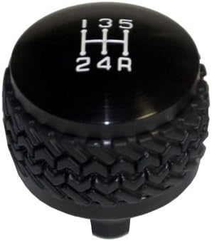 Drake Off Road JP-180032-BK Black 5-Speed Shift Knob for Jeep YJ