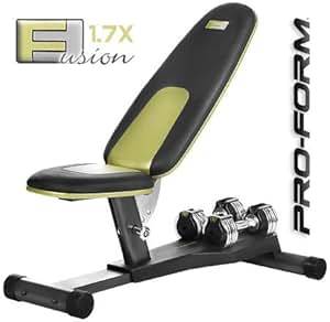 Amazon.com : Proform Fusion 1.7X Bench and Weight System : Adjustable ...