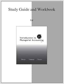 Study Guide Workbook For Introduction To Managerial