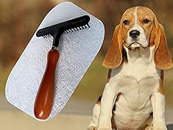 Grooming Tools Ergonomic Undercoat Pets Rake , Dog