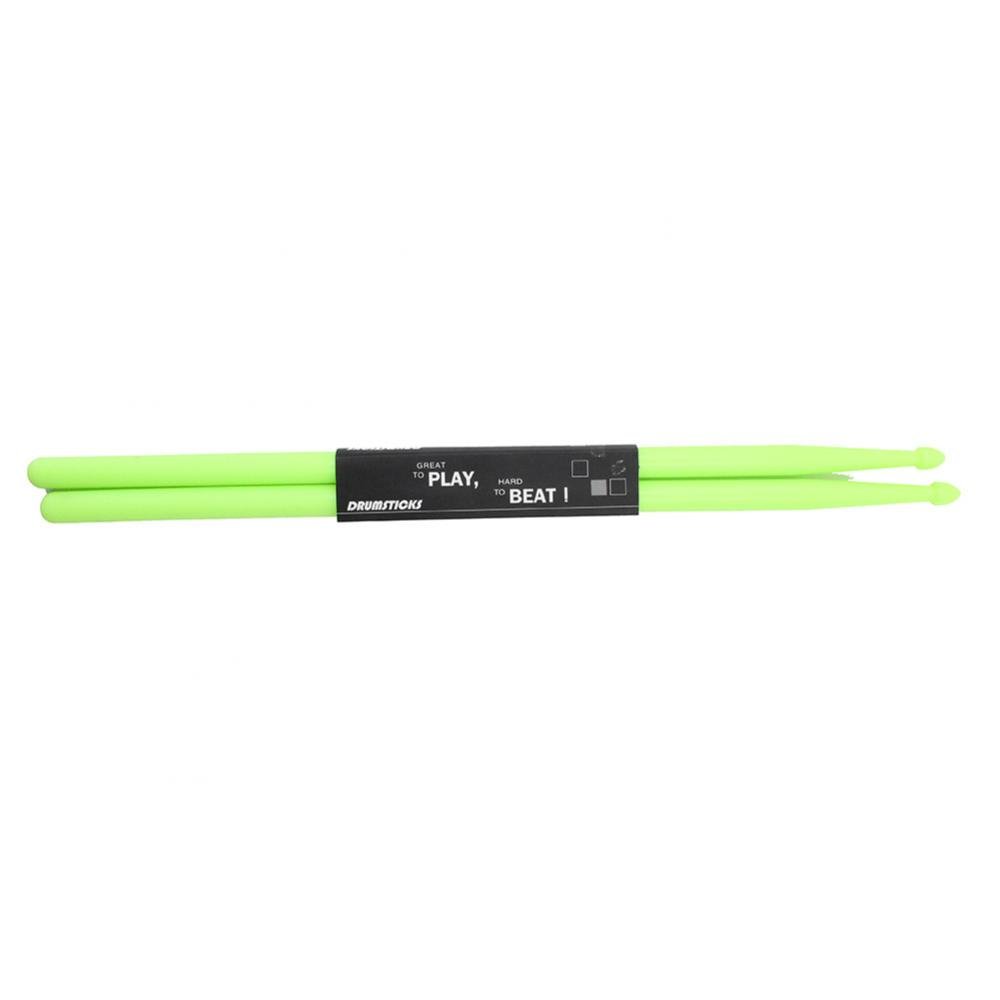 Alomejor Drum Stick Musical Anti-Slip Tip Drum Sticks for Drum Pad Practicing Drummer Exercises(Green)