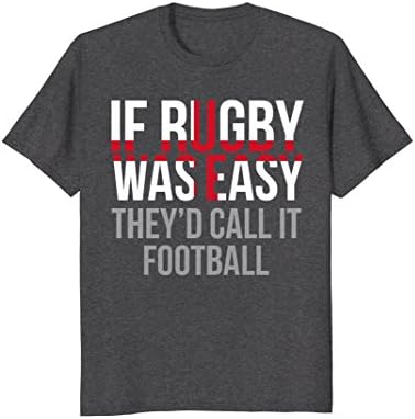 Mens Funny England Rugby T Shirt - English Rugby Shirt Medium Dark Heather