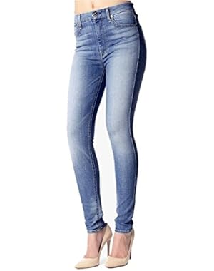 7 For All Mankind Women's High Waist Skinny Jeans Super Heritage Stretch Size 23