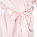 Children's Silk Stain Pure Kimono Wedding Dressing Gown Kimono Robes Bridal Lingerie Sleepwear,Pink,10