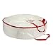 Household Essentials 2630 Heavy Duty Christmas Wreath Storage Bag with Red Trim | Holds Large Xmas Wreaths up to 30 inches