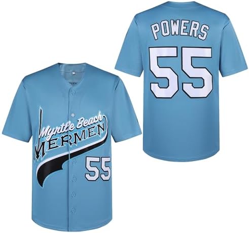 Amazon.com: MESOSPERO Kenny Powers Baseball Jersey #55 Myrtle