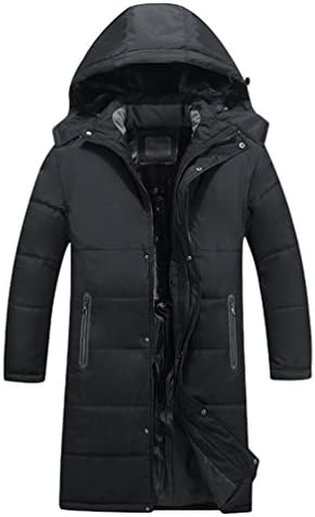 Jitong Winter Warm Padded Waterproof Jacket Long Hooded Outdoor Coat