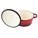 Zelancio Cookware 3-Quart Enameled Cast Iron Dutch Oven Cooking Dish with Lid, Cayenne Red