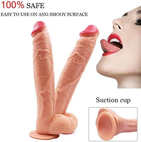YTDHO 12 Inch Super Soft Waterproof Tools for Women with Strong Suction Cup Hands Free