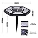 AUSHEN 4 Pack Solar Ground Lights, 12 LED Bulbs Solar Powered Disk Lights Solar Garden Lights Outdoor Waterproof Bright in-Ground Lights for Patio Lawn Pathway Yard Walkway Driveway Deck Pool (White)